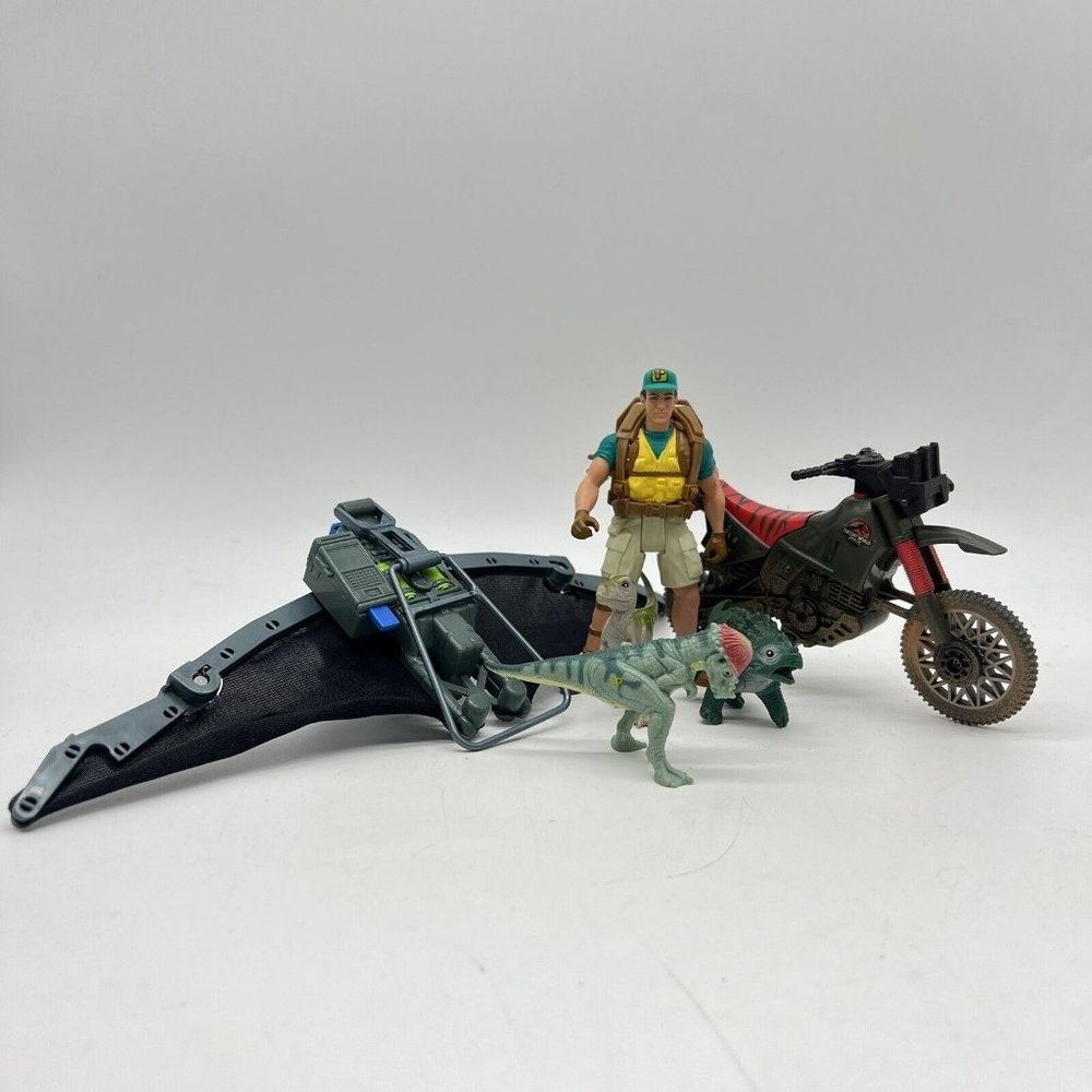 Kenner Jurassic Park Action Figure Lot Of 6 Motorcycle Dinosaurs Nick Owen‎ Toy